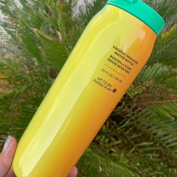 Starbucks Ombre Stainless Water Bottle Tumbler Green Orange Cup 20oz New 2022 - Picture 9 of 17
